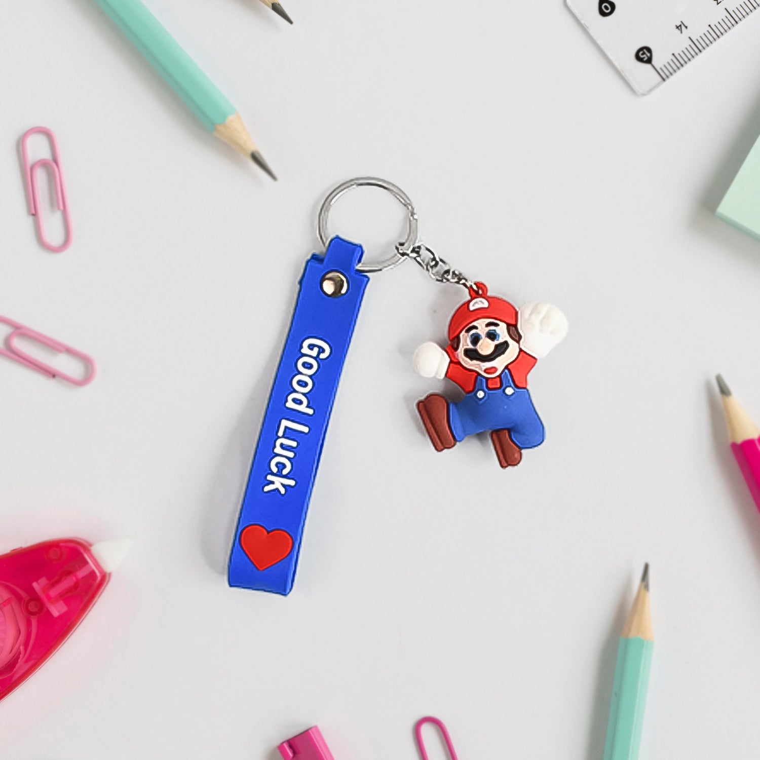 Buko Mario Kart 3D Silicone Keychain with Hook Buko Mario Kart 3D Silicone Keychain with Hook